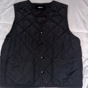 Fashion Nova Charcoal Quilted Vest